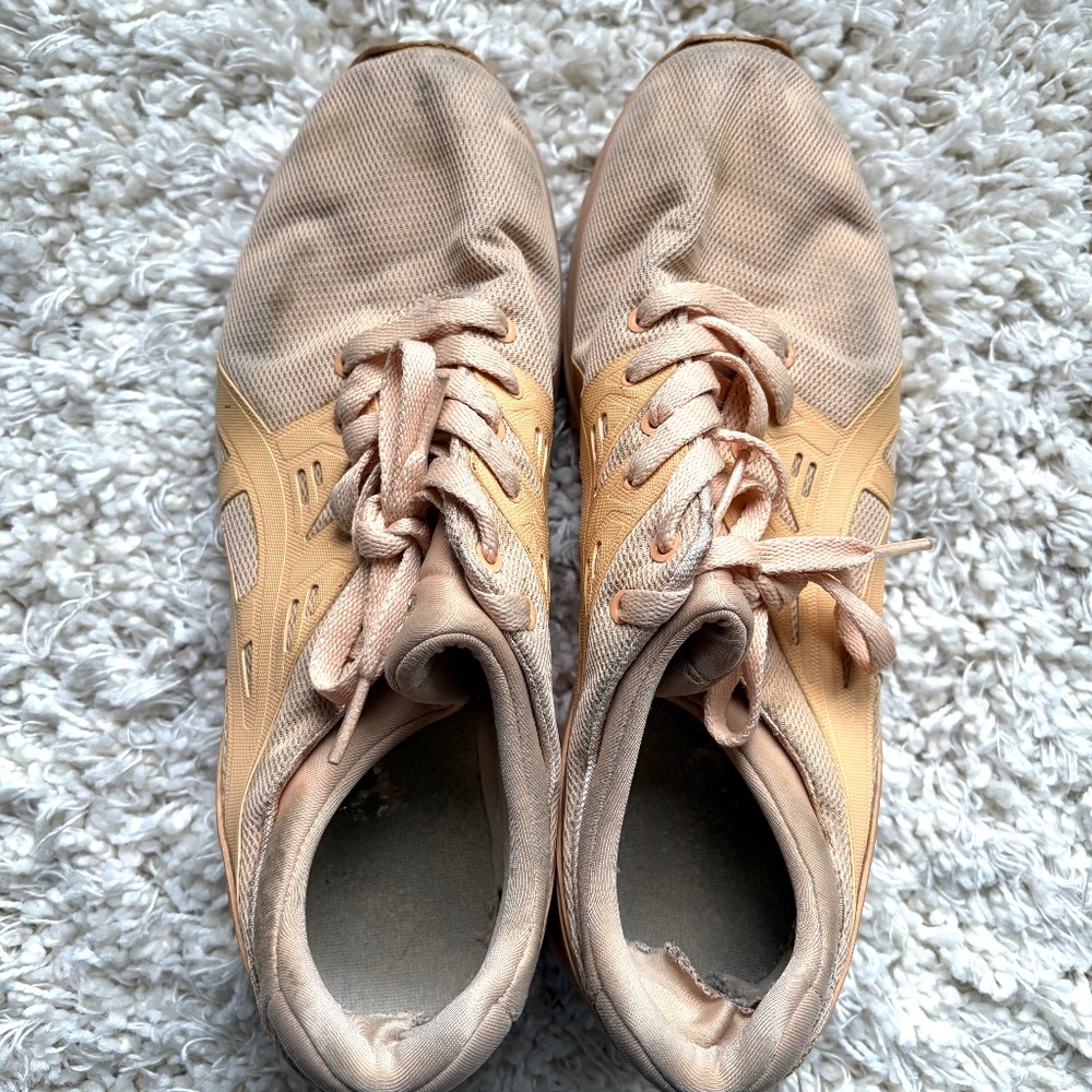 ASICS Gel Running Shoes Women Size 7 EU 40 Peach Athletic Sneakers